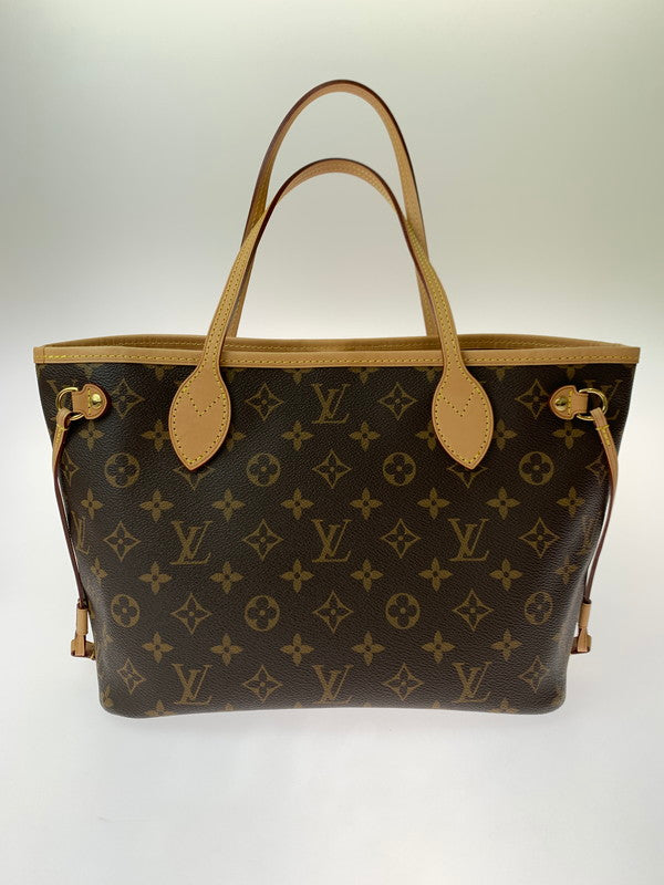 【中古美品】【レディース】 LOUIS VUITTON ルイ・ヴィトン M41245 ネヴァーフルPM ポーチ付属 トートバッグ ショルダーバッグ 179-241111-me-05-min カラー：ブラウン 万代Net店