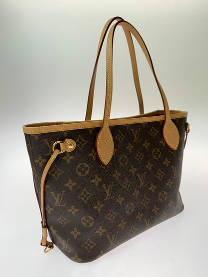 【中古美品】【レディース】 LOUIS VUITTON ルイ・ヴィトン M41245 ネヴァーフルPM ポーチ付属 トートバッグ ショルダーバッグ 179-241111-me-05-min カラー：ブラウン 万代Net店