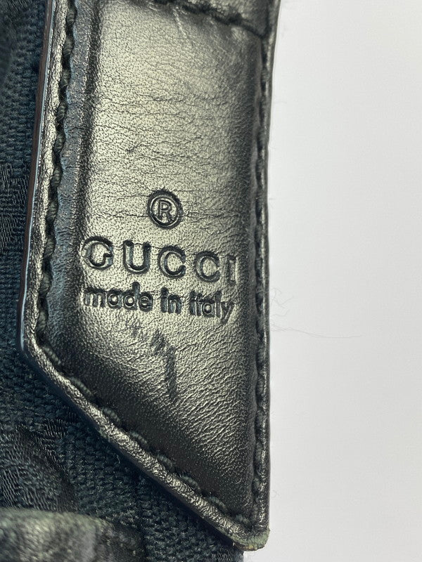 【中古品】【メンズ/レディース】 GUCCI グッチ GGキャンバス ショルダーバッグ 145857 鞄 180-241115-jt-16-min カラー：ブラック 万代Net店