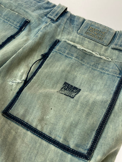 【現状渡し品】【メンズ】  MARITHE+FRANCOIS GIRBAUD マリテフランソワジルボー BAGGY DENIM PANT バギーデニムパンツ 157-241117-ks-52-min サイズ：36 カラー：インディゴ 万代Net店