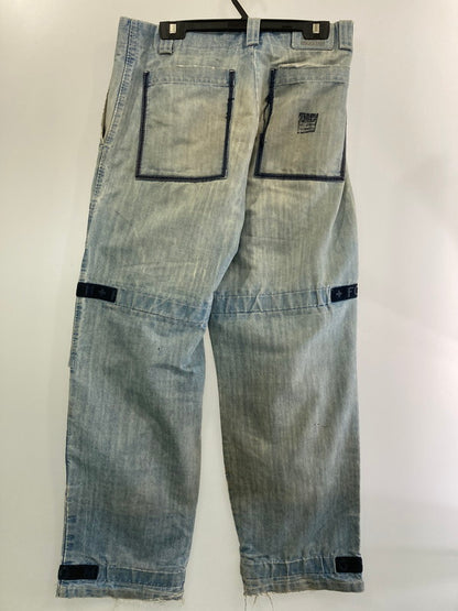 【現状渡し品】【メンズ】  MARITHE+FRANCOIS GIRBAUD マリテフランソワジルボー BAGGY DENIM PANT バギーデニムパンツ 157-241117-ks-52-min サイズ：36 カラー：インディゴ 万代Net店