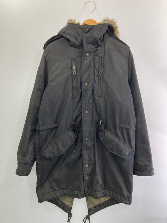 【中古品】【メンズ】 DIESEL ディーゼル MODS COAT モッズコート アウター 141-241117-ks-54-min サイズ：S カラー：ブラック 万代Net店