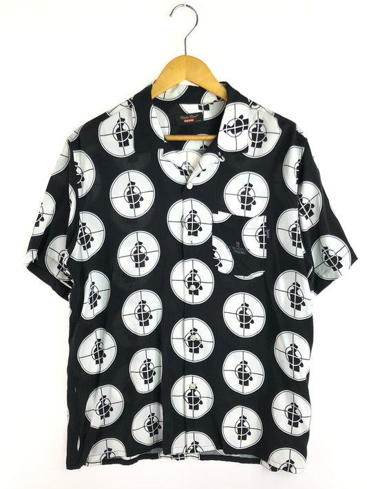 【中古品】【メンズ】 Supreme シュプリーム × UNDERCOVER アンダーカバー 18SS PUBLIC ENEMY RAYON SHIRT パブリック エネミー レーヨン シャツ 半袖シャツ 149-251106-na-05-tag サイズ：M カラー：ブラック/ホワイト 万代Net店