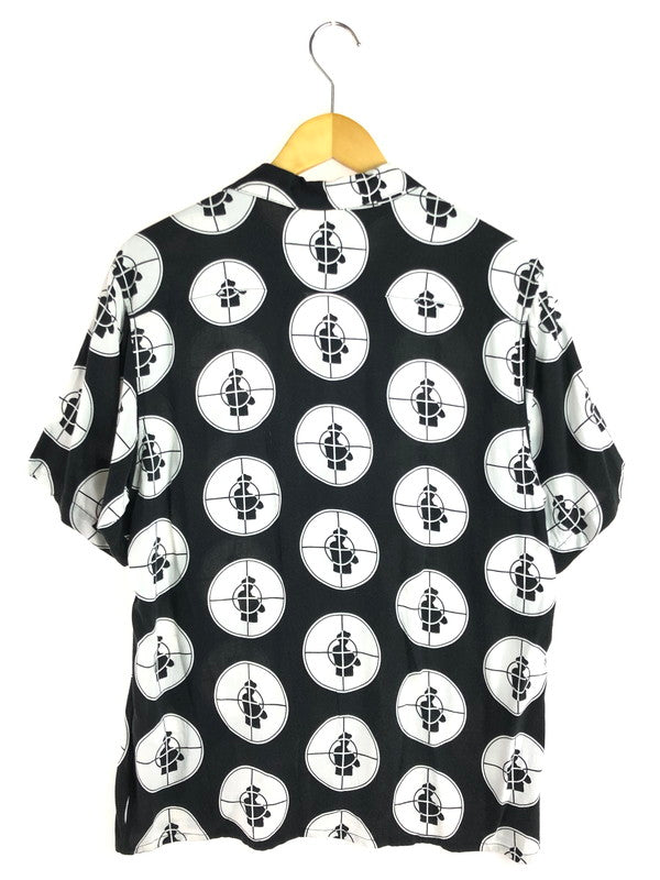 【中古品】【メンズ】 Supreme シュプリーム × UNDERCOVER アンダーカバー 18SS PUBLIC ENEMY RAYON SHIRT パブリック エネミー レーヨン シャツ 半袖シャツ 149-251106-na-05-tag サイズ：M カラー：ブラック/ホワイト 万代Net店