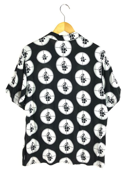 【中古品】【メンズ】 Supreme シュプリーム × UNDERCOVER アンダーカバー 18SS PUBLIC ENEMY RAYON SHIRT パブリック エネミー レーヨン シャツ 半袖シャツ 149-251106-na-05-tag サイズ：M カラー：ブラック/ホワイト 万代Net店