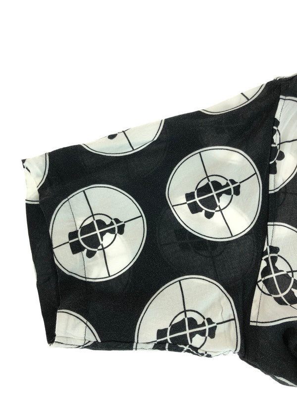 【中古品】【メンズ】 Supreme シュプリーム × UNDERCOVER アンダーカバー 18SS PUBLIC ENEMY RAYON SHIRT パブリック エネミー レーヨン シャツ 半袖シャツ 149-251106-na-05-tag サイズ：M カラー：ブラック/ホワイト 万代Net店