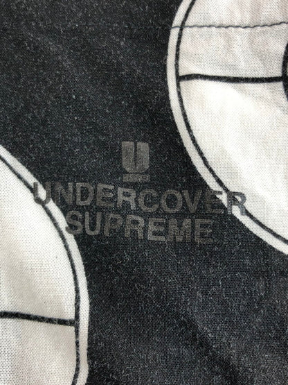 【中古品】【メンズ】 Supreme シュプリーム × UNDERCOVER アンダーカバー 18SS PUBLIC ENEMY RAYON SHIRT パブリック エネミー レーヨン シャツ 半袖シャツ 149-251106-na-05-tag サイズ：M カラー：ブラック/ホワイト 万代Net店