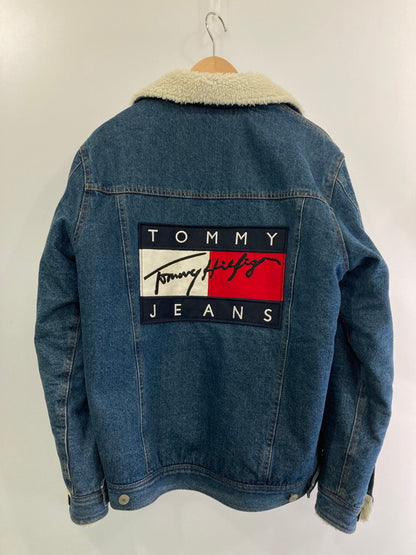 【中古品】【メンズ】  TOMMY JEANS トミー ジーンズ デニムボアジャケット 147-241117-ks-18-min サイズ：L カラー：インディゴ 万代Net店