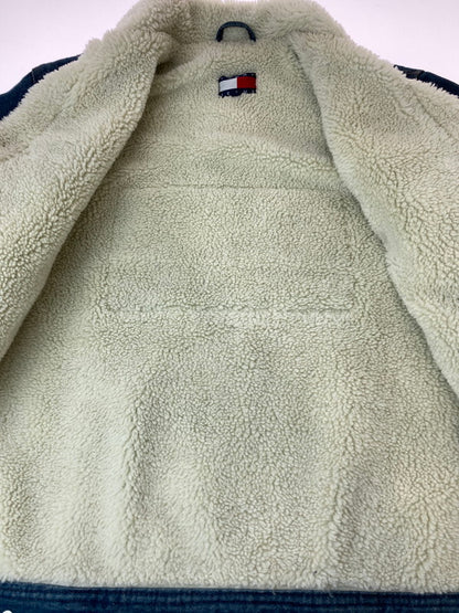 【中古品】【メンズ】  TOMMY JEANS トミー ジーンズ デニムボアジャケット 147-241117-ks-18-min サイズ：L カラー：インディゴ 万代Net店