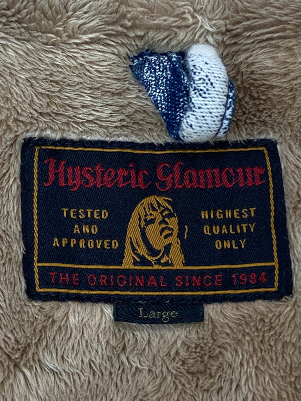 【中古品】【メンズ】 HYSTERIC GLAMOUR ヒステリックグラマー 02183AB13 LONDON NITE ジャカード デニム ランチ ジャケット 140-241117-ks-33-min サイズ：L カラー：ブルー系 万代Net店