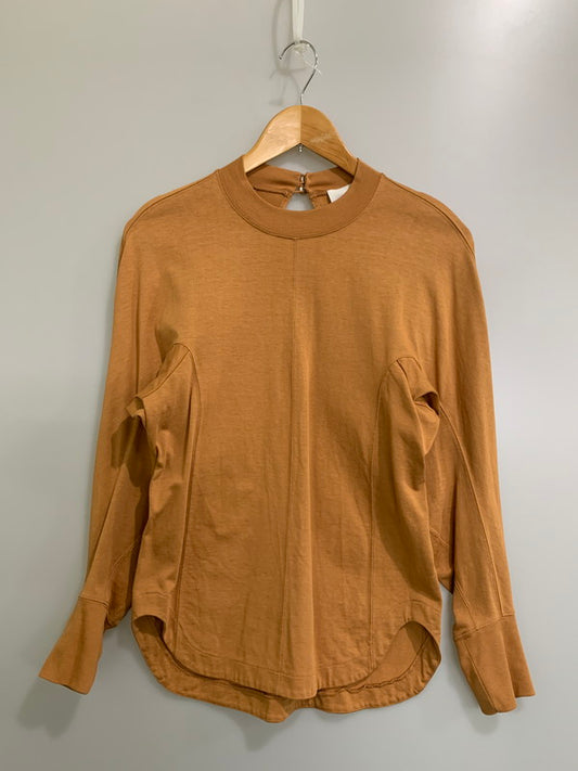 【中古品】【レディース】 MAME KUROGOUCHI マメクロゴウチ MM23PS-JS733 COTTON JERSEY TOP コットン ジャージカットソー 長袖カットソー トップス レディース 170-260403-KS-16-min サイズ：1 カラー：ブラウン系 万代Net店