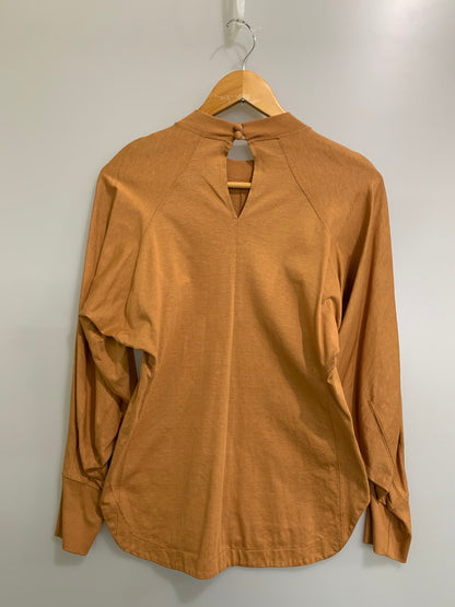 【中古品】【レディース】 MAME KUROGOUCHI マメクロゴウチ MM23PS-JS733 COTTON JERSEY TOP コットン ジャージカットソー 長袖カットソー トップス レディース 170-260403-KS-16-min サイズ：1 カラー：ブラウン系 万代Net店