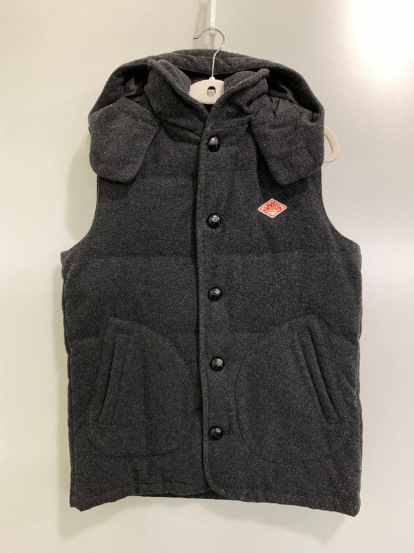 【中古品】【レディース】  DANTON × BEAMS DOWN VEST 15A-FA-001 ダントン ビームス ウールダウンベスト アウター 169-241121-yn-11-min サイズ：42 カラー：ダークグレー 万代Net店