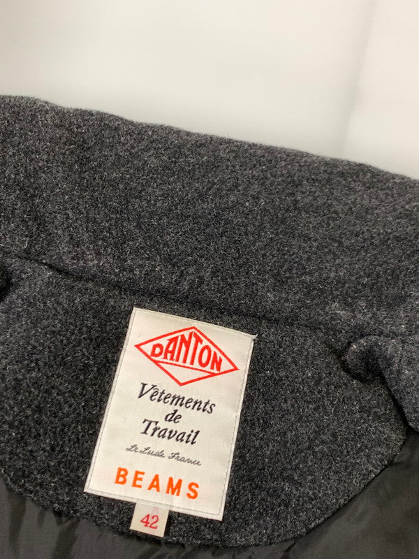 【中古品】【レディース】  DANTON × BEAMS DOWN VEST 15A-FA-001 ダントン ビームス ウールダウンベスト アウター 169-241121-yn-11-min サイズ：42 カラー：ダークグレー 万代Net店