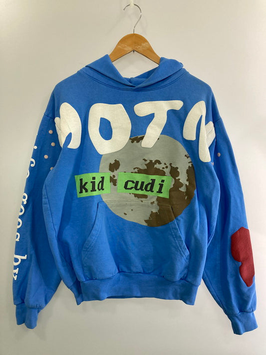 【中古品】【メンズ】  CPFM シーピーエフエム ×KID CUDI MAN OF THE MOON HOODIE フーディー トップス  142-241117-ks-37-min サイズ：M カラー：ブルー 万代Net店