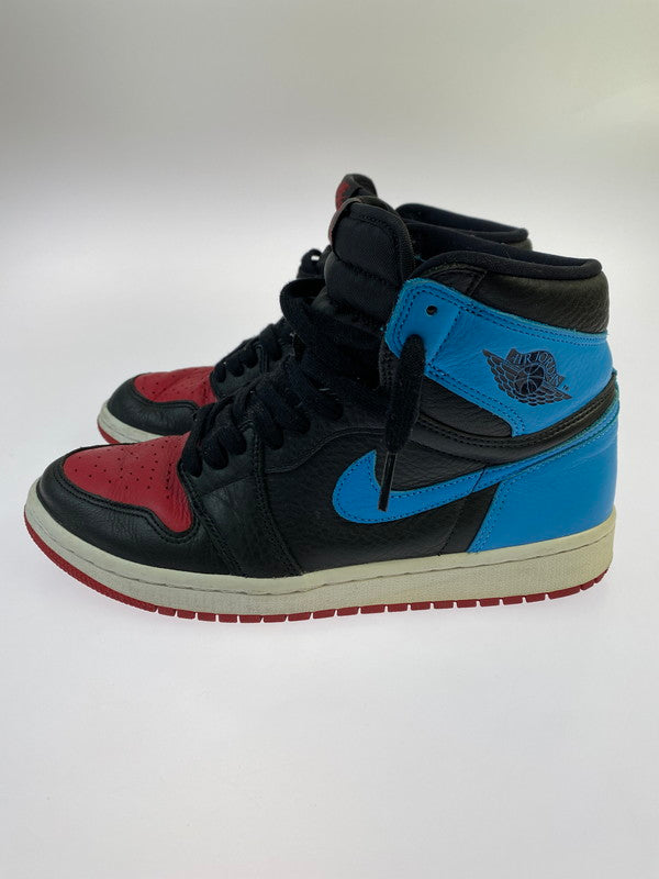 【現状渡し品】【メンズ】 NIKE ナイキ WOMEN’S AIR JORDAN 1 HIGH OG UNC TO CHICAGO CD0461‐046 ウィメンズ エアジョーダン1 ハイ OG UNC トゥ シカゴ スニーカー 靴 160-241117-em-13-min サイズ：26 カラー：ブラック 万代Net店