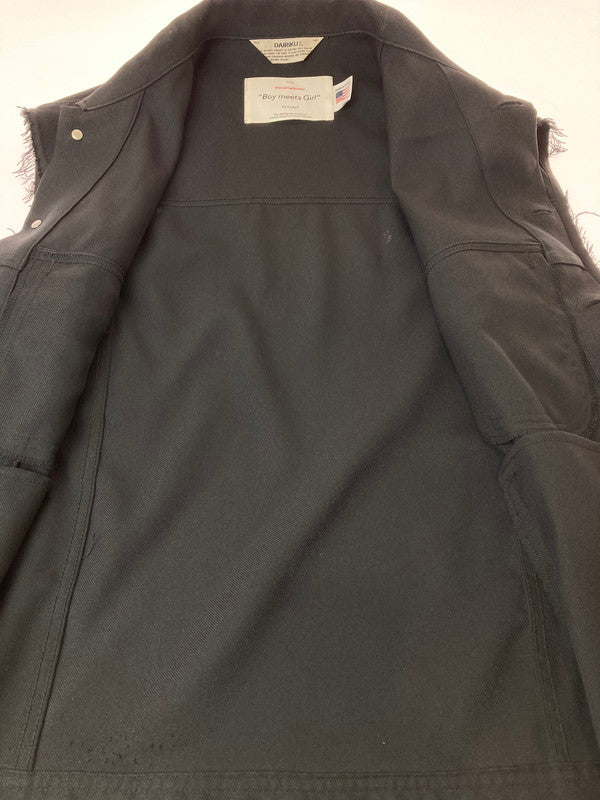 【中古品】【メンズ】  DAIRIKU ダイリク 22SS REGULAR POLYESTER VEST レギュラーポリエステルベスト 140-241117-ks-29-min サイズ：M カラー：ブラック 万代Net店