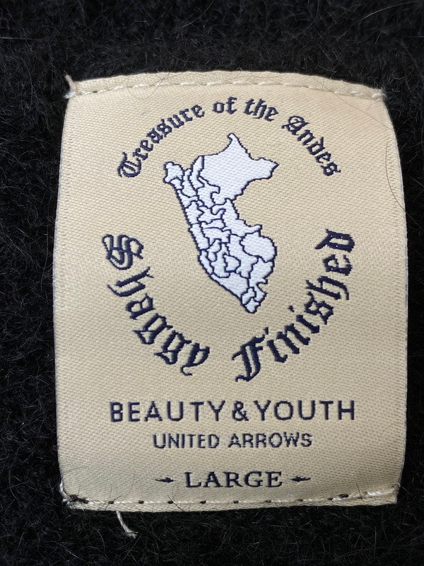 【中古品】【メンズ】  BEAUTY&YOUTH ビューティー&ユース 1213-117-3691 アルパカセーター ニット 147-241119-AS-44-min サイズ：L カラー：ブラック 万代Net店