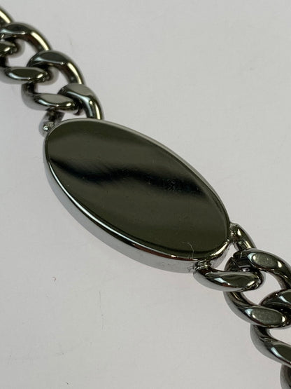 【中古品】【メンズ/レディース】 DIESEL ディーゼル LOGO CHAIN SILVER NECKLACE DX1446040 ロゴ チェーン シルバー ネックレス  192-241117-em-17-min カラー：シルバー 万代Net店