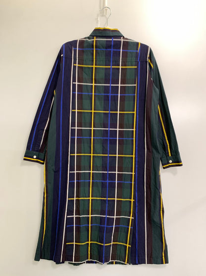 【中古品】【レディース】 FRED PERRY フレッドペリー PANELLED WOVEN SHIRT DRESS F8515 パネル切替シャツドレス 170-241121-yn-15-min サイズ：UK10 カラー：ネイビー他 万代Net店