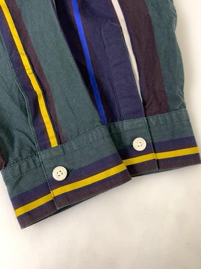 【中古品】【レディース】 FRED PERRY フレッドペリー PANELLED WOVEN SHIRT DRESS F8515 パネル切替シャツドレス 170-241121-yn-15-min サイズ：UK10 カラー：ネイビー他 万代Net店