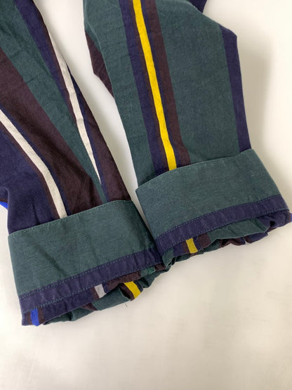 【中古品】【レディース】 FRED PERRY フレッドペリー PANELLED WOVEN SHIRT DRESS F8515 パネル切替シャツドレス 170-241121-yn-15-min サイズ：UK10 カラー：ネイビー他 万代Net店