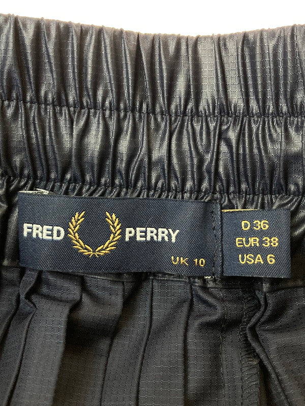 【中古品】【レディース】 FRED PERRY フレッドペリー F8579 PLEATED SKIRT スカート 171-241117-AS-24-min サイズ：UK10 カラー：ネイビー 万代Net店