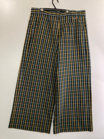 【中古品】【レディース】 FRED PERRY フレッドペリー F8500 CHECK WIDE PANTS チェック ワイドパンツ ズボン ボトムス 171-241216-me-41-min サイズ：W64~70 カラー：マルチカラー 万代Net店