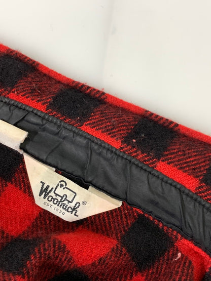 【中古品】【メンズ】 WOOLRICH ウールリッチ 70's BUFFALO CHECK WOOL SHIRT チェックウールシャツ 長袖シャツ トップス 144-241121-yn-16-min カラー：レッド/ブラック 万代Net店