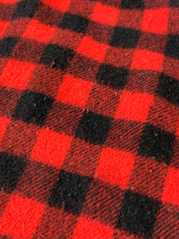 【中古品】【メンズ】 WOOLRICH ウールリッチ 70's BUFFALO CHECK WOOL SHIRT チェックウールシャツ 長袖シャツ トップス 144-241121-yn-16-min カラー：レッド/ブラック 万代Net店