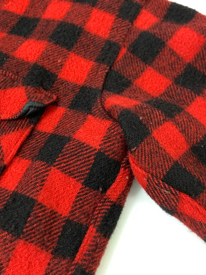 【中古品】【メンズ】 WOOLRICH ウールリッチ 70's BUFFALO CHECK WOOL SHIRT チェックウールシャツ 長袖シャツ トップス 144-241121-yn-16-min カラー：レッド/ブラック 万代Net店