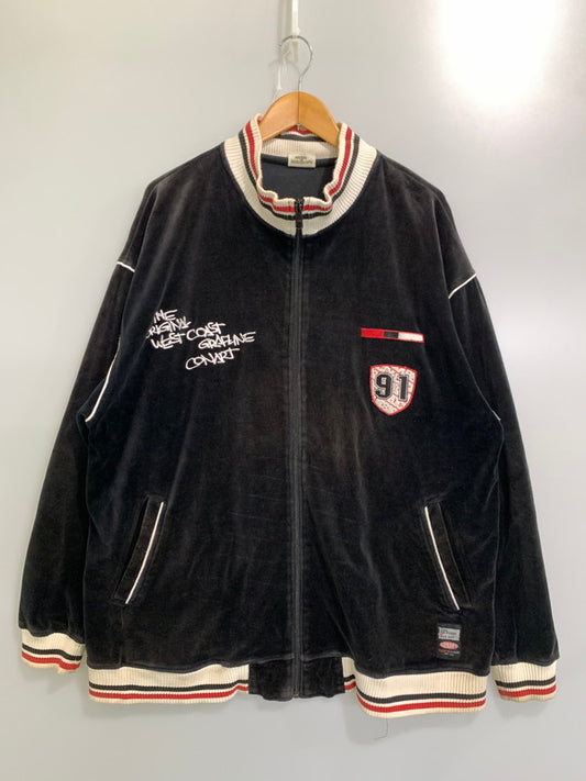 【中古品】【メンズ】 CONART コナート ベロアトラックジャケット アウター 146-241119-AS-15-min サイズ：LL カラー：ブラック 万代Net店