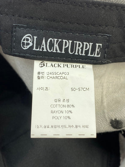 【未使用品】【レディース】  BLACK PURPLE ブラックパープル VORTEX STRAP EYELET CAP ボルテックスストラップアイレットキャップ レディース 帽子 韓国 185-241124-em-12-min カラー：グレー 万代Net店