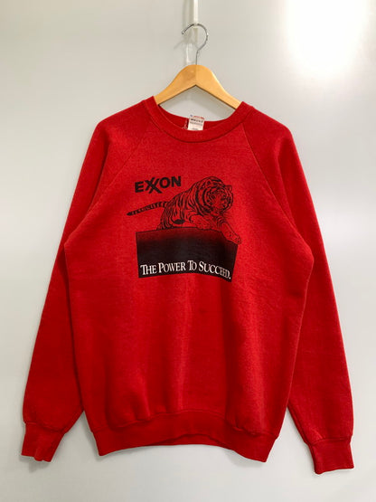 【中古品】【メンズ】  EXXON MASTERCARD エクソンマスターカード ”TIGER"SWEATSHIRT スウェット トレーナー 146-241119-AS-12-min サイズ：XL カラー：レッド 万代Net店