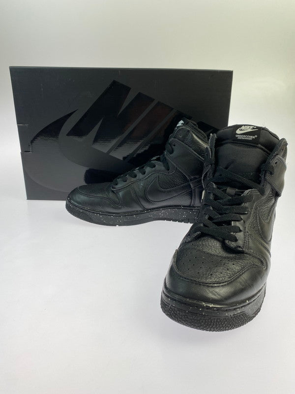 【中古品】【メンズ】 NIKE ナイキ ×UNDERCOVER アンダーカバー DQ4121-001 DUNK HIGH CHAOS  BLACK ダンク ハイ スニーカー シューズ 靴 160-241121-me-05-min サイズ：27.5cm US9.5 カラー：BLACK/BLACK-WHITE 万代Net店