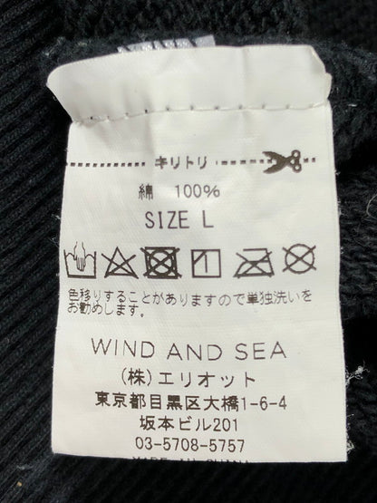 【現状渡し品】【メンズ】 WIND AND SEA ウィンダンシー × GOD SELECTION XXX ゴッドセレクション コラボ PULLOVER HOODIE WDS-XXX-SP-07 プルオーバーフーディー 142-251028-rt-13-tag サイズ：L カラー：ブラック 万代Net店