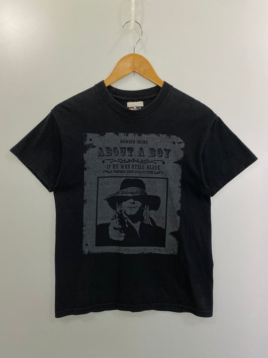 【中古品】【メンズ】 NUMBER(N)INE ナンバーナイン ABOUT A BOY期 07SS STAFF TEE Tシャツ トップス 140-241122-ks-22-min サイズ：不明 カラー：ブラック 万代Net店