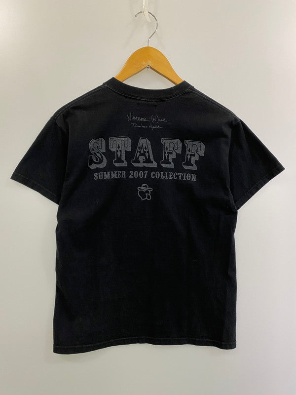 【中古品】【メンズ】 NUMBER(N)INE ナンバーナイン ABOUT A BOY期 07SS STAFF TEE Tシャツ トップス 140-241122-ks-22-min サイズ：不明 カラー：ブラック 万代Net店
