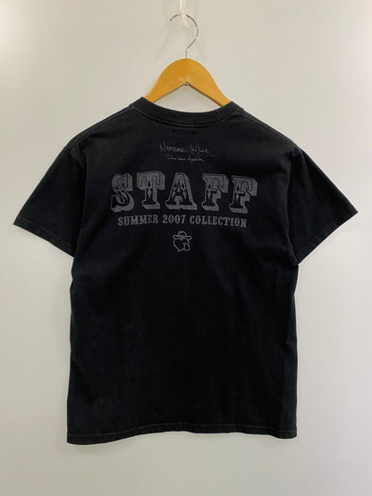 【中古品】【メンズ】 NUMBER(N)INE ナンバーナイン ABOUT A BOY期 07SS STAFF TEE Tシャツ トップス 140-241122-ks-22-min サイズ：不明 カラー：ブラック 万代Net店