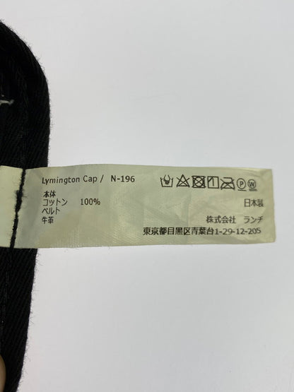 【中古品】【メンズ/レディース】 NINE TAILOR ナインテイラー CAP キャップ 帽子 デニム 牛革ベルト 185-250722-em-31-min カラー：ブラック 万代Net店