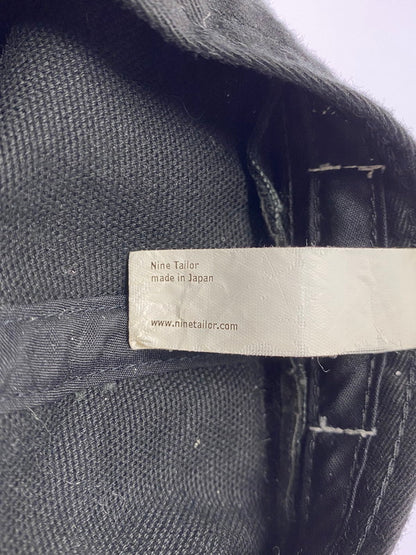 【中古品】【メンズ/レディース】 NINE TAILOR ナインテイラー CAP キャップ 帽子 デニム 牛革ベルト 185-250722-em-31-min カラー：ブラック 万代Net店