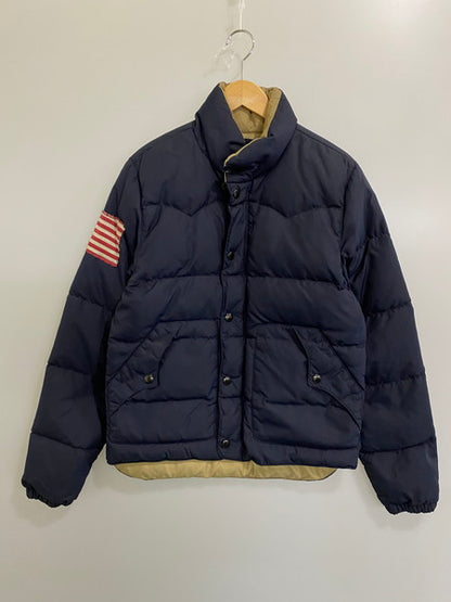 【中古品】【メンズ】 RALPH LAUREN ラルフローレン DENIM&SUPPLY 星条旗ダウンジャケット 147-241123-ks-21-min サイズ：S カラー：ブラック 万代Net店