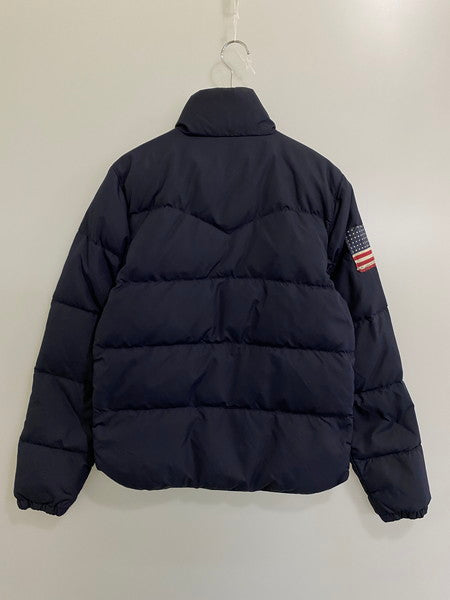 【中古品】【メンズ】 RALPH LAUREN ラルフローレン DENIM&SUPPLY 星条旗ダウンジャケット 147-241123-ks-21-min サイズ：S カラー：ブラック 万代Net店