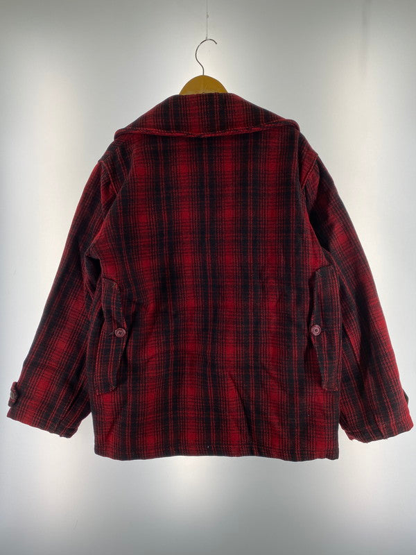 【中古品】【メンズ】 WOOLRICH ウールリッチ 50's HUNTING JACKET マッキーノハンティングジャケット アウター 144-241122-yn-23-min サイズ：42 カラー：レッド/ブラック 万代Net店