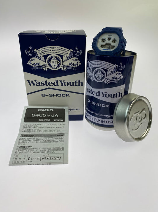 【中古品】【メンズ】 G-SHOCK ジーショック DW-5900WY-2JR WASTED YOUTHコラボ デジタル腕時計 ウォッチ 196-241125-me-16-min カラー：ネイビー 万代Net店