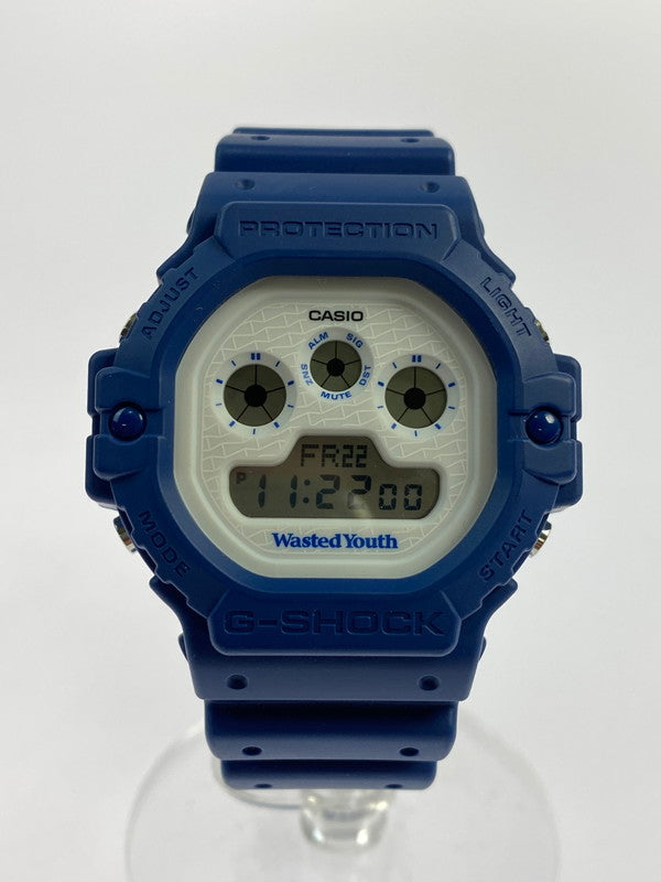 【中古品】【メンズ】 G-SHOCK ジーショック DW-5900WY-2JR WASTED YOUTHコラボ デジタル腕時計 ウォッチ 196-241125-me-16-min カラー：ネイビー 万代Net店