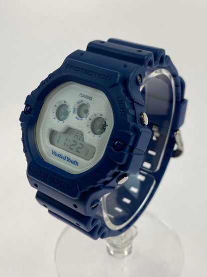 【中古品】【メンズ】 G-SHOCK ジーショック DW-5900WY-2JR WASTED YOUTHコラボ デジタル腕時計 ウォッチ 196-241125-me-16-min カラー：ネイビー 万代Net店