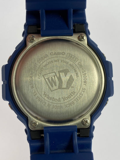 【中古品】【メンズ】 G-SHOCK ジーショック DW-5900WY-2JR WASTED YOUTHコラボ デジタル腕時計 ウォッチ 196-241125-me-16-min カラー：ネイビー 万代Net店