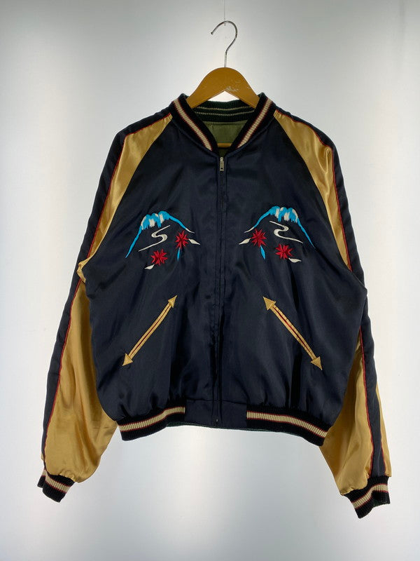 【中古品】【メンズ】  TAILOR TOYO REVERSIBLE SOUVENIR JACKET TT11006 テーラー東洋 2005 店舗限定モデル 富士山 × 昭和基地 スーベニアジャケット アウター 145-241122-yn-27-min サイズ：XL カラー：ブラック/オリーブグリーン 万代Net店