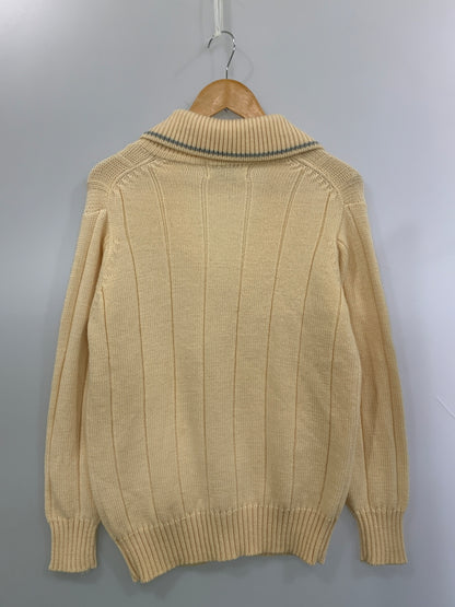 【中古品】【メンズ】 KING KAMEHAMEHA BUDO キング カメハメハ KNIT 70's ショールカラーニット トップス 146-260619-yn-33-min サイズ：表記なし 下記参照 カラー：ベージュ系(オレンジ味のある) 万代Net店